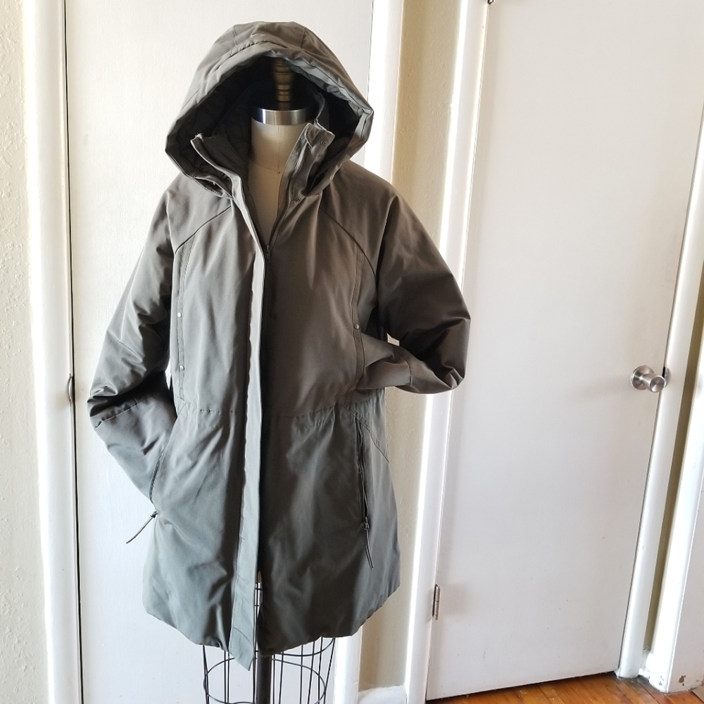 Women's olive color winter coat